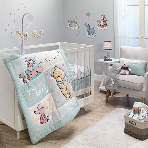 Lambs & Ivy Disney Baby Winnie The Pooh Hugs 3-Piece Nursery Crib Bedding Set - Crib Bedding Sets Product: Lambs & Ivy Disney Baby Winnie The Pooh Hugs 3-Piece Nursery Crib Bedding Set