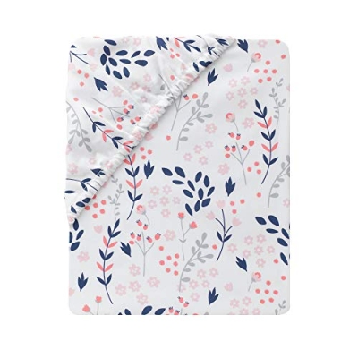 Lambs & Ivy Forever Friends 4 Piece Baby Nursery Crib Bedding Set, Woodland Fox Owl Hedgehog, Blue Pink 16 Product: Lambs & Ivy Forever Friends 4-Piece Nursery Crib Baby Bedding Set - Blue, Pink