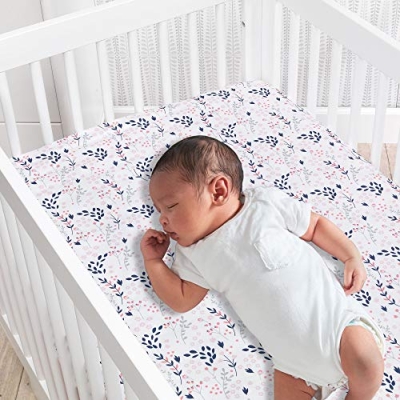 Lambs & Ivy Forever Friends 4 Piece Baby Nursery Crib Bedding Set, Woodland Fox Owl Hedgehog, Blue Pink 15 Product: Lambs & Ivy Forever Friends 4-Piece Nursery Crib Baby Bedding Set - Blue, Pink