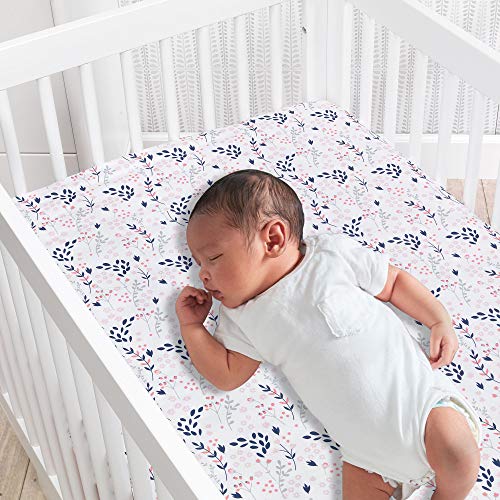 Lambs & Ivy Forever Friends 4 Piece Baby Nursery Crib Bedding Set, Woodland Fox Owl Hedgehog, Blue Pink 6 Product: Lambs & Ivy Forever Friends 4-Piece Nursery Crib Baby Bedding Set - Blue, Pink