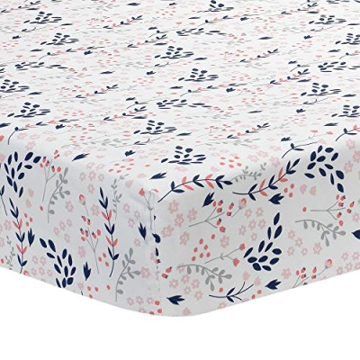 Lambs & Ivy Forever Friends 4 Piece Baby Nursery Crib Bedding Set, Woodland Fox Owl Hedgehog, Blue Pink 14 Product: Lambs & Ivy Forever Friends 4-Piece Nursery Crib Baby Bedding Set - Blue, Pink