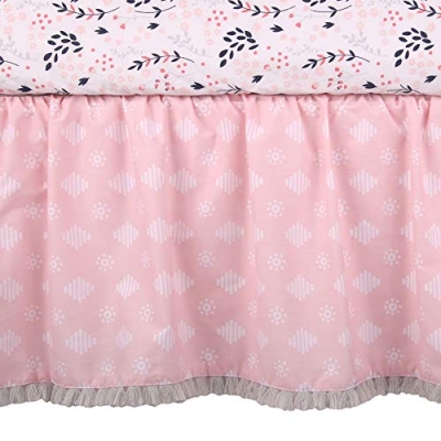 Lambs & Ivy Forever Friends 4 Piece Baby Nursery Crib Bedding Set, Woodland Fox Owl Hedgehog, Blue Pink 17 Product: Lambs & Ivy Forever Friends 4-Piece Nursery Crib Baby Bedding Set - Blue, Pink