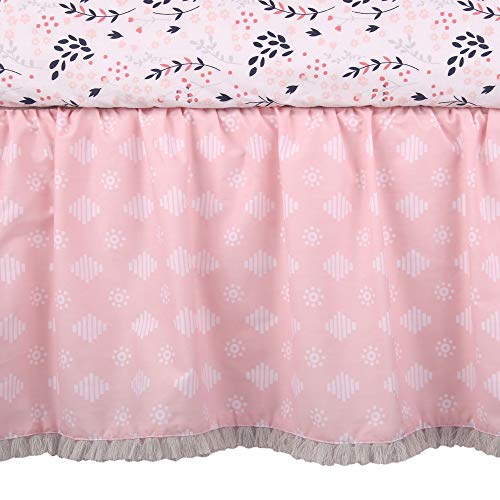 Lambs & Ivy Forever Friends 4 Piece Baby Nursery Crib Bedding Set, Woodland Fox Owl Hedgehog, Blue Pink 8 Product: Lambs & Ivy Forever Friends 4-Piece Nursery Crib Baby Bedding Set - Blue, Pink