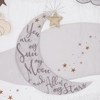Lambs & Ivy Goodnight Moon Celestial Nursery Crib Bedding Set, 3 Piece Cotton Moon Star Comforter, 32.5cm 17 Product: Lambs & Ivy Goodnight Moon 3-Piece Celestial Nursery Baby Crib Bedding Set