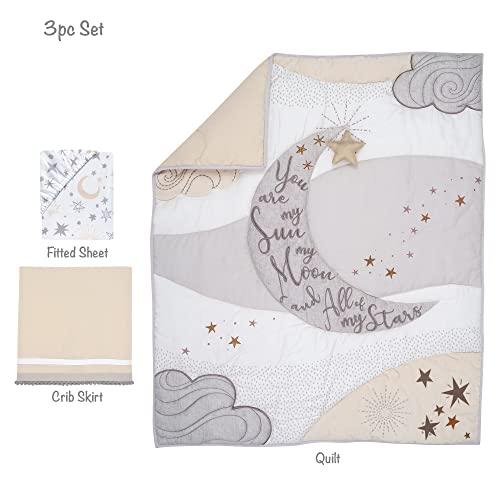 Lambs & Ivy Goodnight Moon Celestial Nursery Crib Bedding Set, 3 Piece Cotton Moon Star Comforter, 32.5cm 6 Product: Lambs & Ivy Goodnight Moon 3-Piece Celestial Nursery Baby Crib Bedding Set