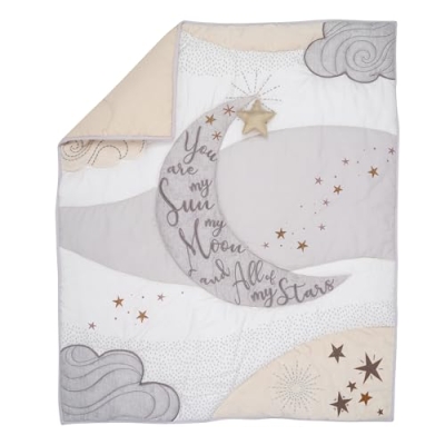 Lambs & Ivy Goodnight Moon Celestial Nursery Crib Bedding Set, 3 Piece Cotton Moon Star Comforter, 32.5cm 11 Product: Lambs & Ivy Goodnight Moon 3-Piece Celestial Nursery Baby Crib Bedding Set