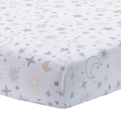 Lambs & Ivy Goodnight Moon Celestial Nursery Crib Bedding Set, 3 Piece Cotton Moon Star Comforter, 32.5cm 12 Product: Lambs & Ivy Goodnight Moon 3-Piece Celestial Nursery Baby Crib Bedding Set