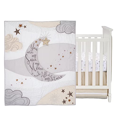 Lambs & Ivy Goodnight Moon Celestial Nursery Crib Bedding Set, 3 Piece Cotton Moon Star Comforter, 32.5cm 1 Product: Lambs & Ivy Goodnight Moon 3-Piece Celestial Nursery Baby Crib Bedding Set