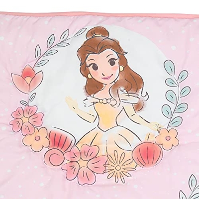 Disney Princess Crib Bedding Set, 3 Piece Comforter Fitted Sheet Skirt, Belle Tiana Cinderella, 20.5cm 17 Product: Lambs & Ivy (LAMCR) Disney Princesses Nursery Baby Crib Bedding Set, Pink, 3 Count