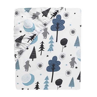 Winnie the Pooh Mini Crib Bedding Set, 3 Piece Blue Nursery Bundle, Comforter and 2 Sheets, 30 x 38 in, 24 x 38 in 14 Product: Lambs & Ivy (LAMCR) Forever Pooh 3-Piece Mini Crib Bedding Set, Blue (780020)