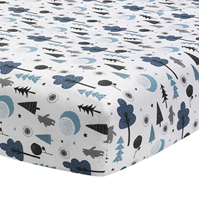 Winnie the Pooh Mini Crib Bedding Set, 3 Piece Blue Nursery Bundle, Comforter and 2 Sheets, 30 x 38 in, 24 x 38 in 11 Product: Lambs & Ivy (LAMCR) Forever Pooh 3-Piece Mini Crib Bedding Set, Blue (780020)