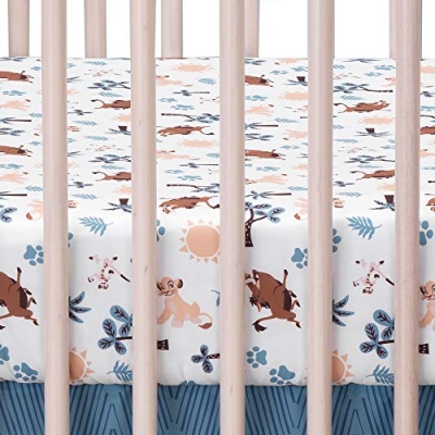 Disney Lion King Crib Bedding Set, Simba Comforter, Chevron Nursery Skirt, 3 Piece Baby Bedding Set 32.5cm 14 Product: Lambs & Ivy Lion King Adventure 3Piece Baby Crib Bedding Set, Blue
