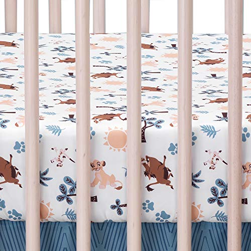 Disney Lion King Crib Bedding Set, Simba Comforter, Chevron Nursery Skirt, 3 Piece Baby Bedding Set 32.5cm 6 Product: Lambs & Ivy Lion King Adventure 3Piece Baby Crib Bedding Set, Blue