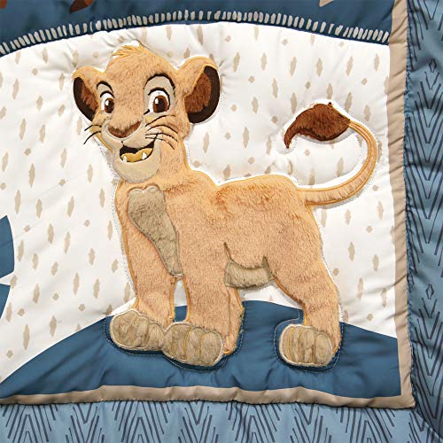 Disney Lion King Crib Bedding Set, Simba Comforter, Chevron Nursery Skirt, 3 Piece Baby Bedding Set 32.5cm 3 Product: Lambs & Ivy Lion King Adventure 3Piece Baby Crib Bedding Set, Blue
