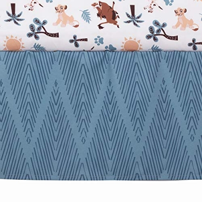 Disney Lion King Crib Bedding Set, Simba Comforter, Chevron Nursery Skirt, 3 Piece Baby Bedding Set 32.5cm 15 Product: Lambs & Ivy Lion King Adventure 3Piece Baby Crib Bedding Set, Blue