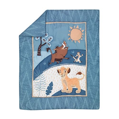 Disney Lion King Crib Bedding Set, Simba Comforter, Chevron Nursery Skirt, 3 Piece Baby Bedding Set 32.5cm 9 Product: Lambs & Ivy Lion King Adventure 3Piece Baby Crib Bedding Set, Blue