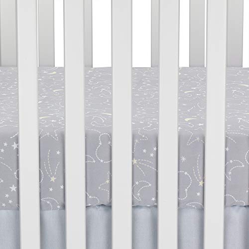 Product: Lambs & Ivy Mickey Mouse 4Piece Crib Bedding Set, Gray