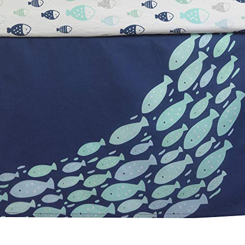 Lambs & Ivy Oceania Baby Crib Bedding Set, Blue Ocean Nautical Whale Octopus, 6 Piece Cotton Nursery 32.5cm 5 Product: Lambs & Ivy Oceania 6-Piece Baby Crib Bedding Set - Blue Ocean, Nautical, Aquatic, Whale, Octopus Theme