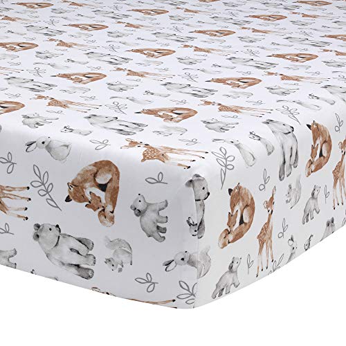 Lambs & Ivy Painted Forest 4 Piece Crib Bedding Set, Gray Beige White Woodland Nursery, 4 Piece Set 0cm 3 Product: Lambs & Ivy Painted Forest 4-Piece Crib Bedding Set - Gray, Beige, White
