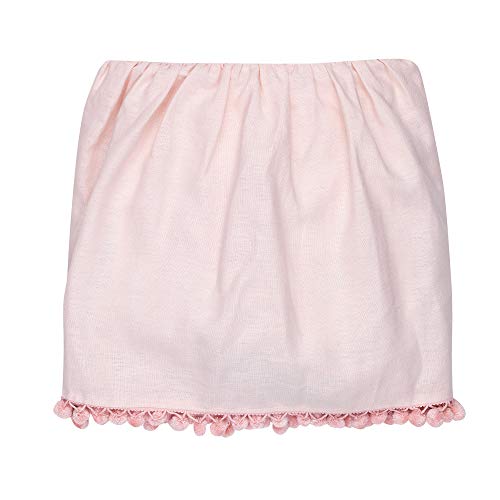 Lambs & Ivy Botanical Watercolor Floral Baby Crib Bedding Set, 4 Piece, Pink Gray, Pom Pom Skirt, Wall Stickers, 16-inch 7 Product: Lambs & Ivy Signature Botanical Baby Watercolor Floral 4-Piece Crib Bedding Set
