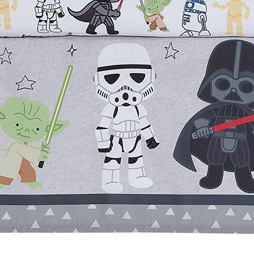 Star Wars Nursery Crib Bedding Set, 3 Piece Yoda Darth Vader Bedding, Ultra Soft Microfiber 20.5cm 5 Product: Lambs & Ivy Star Wars Classic 3-Piece Baby Crib Bedding Set - Yoda/Darth Vader
