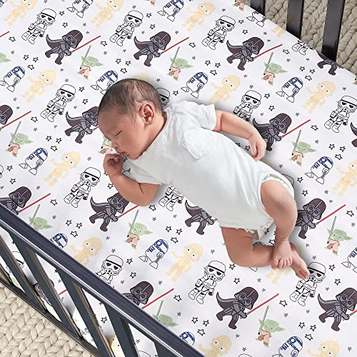 Star Wars Nursery Crib Bedding Set, 3 Piece Yoda Darth Vader Bedding, Ultra Soft Microfiber 20.5cm 4 Product: Lambs & Ivy Star Wars Classic 3-Piece Baby Crib Bedding Set - Yoda/Darth Vader