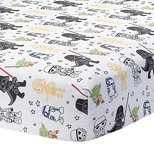 Star Wars Nursery Crib Bedding Set, 3 Piece Yoda Darth Vader Bedding, Ultra Soft Microfiber 20.5cm 3 Product: Lambs & Ivy Star Wars Classic 3-Piece Baby Crib Bedding Set - Yoda/Darth Vader