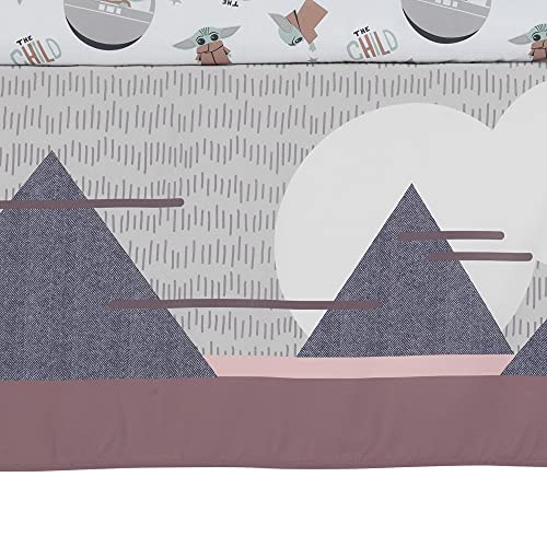 Baby Yoda Nursery Crib Bedding, Star Wars The Child 3 Piece Set, Soft Green Grey, Standard Crib Size 5 Product: Lambs & Ivy Star Wars The Child Baby Yoda Nursery 3-Piece Baby Crib Bedding Set