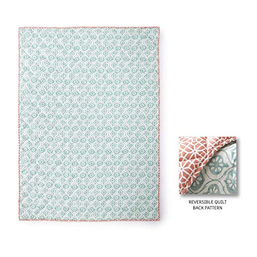 Levtex Baby Fiona Toddler Bed Set, 5 Piece, Pink Aqua White, Woodland Forest Theme, Woodland Animal Nursery Bedding 5 Piece 1 Product: Levtex Baby - Fiona Toddler Bed Set - Pink, Aqua, White - Woodland Forest Theme - 5 Piece Set Includes Reversible Quilt, Fitted Sheet, Flat Sheet, Pillow Case, Decorative Pilow