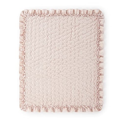 Blush Velvet Crib Bedding Set, 3 Piece Baby Girl Nursery Bedding, Quilted Blanket, Fitted Sheet, Bed Skirt 3 Piece Set 3pc 6 Product: Levtex Baby - Heritage Crib Bed Set - Baby Nursery Set - Blush Velvet - Rich Velvet - 4 Piece Set Includes Quilt, One Fitted Sheet, Changing Pad & Skirt/Dust Ruffle