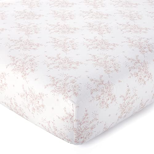 Blush Velvet Crib Bedding Set, 3 Piece Baby Girl Nursery Bedding, Quilted Blanket, Fitted Sheet, Bed Skirt 3 Piece Set 3pc 4 Product: Levtex Baby - Heritage Crib Bed Set - Baby Nursery Set - Blush Velvet - Rich Velvet - 4 Piece Set Includes Quilt, One Fitted Sheet, Changing Pad & Skirt/Dust Ruffle