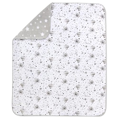 Moon and Stars Crib Sheets Bedding Set, Boho Celestial Baby Nursery, Gender Neutral, 52x28 14 Product: Moon and Stars Crib Sheets Bedding Set for Boys, Girls | Gender Neutral Crib Bedding Set Boho