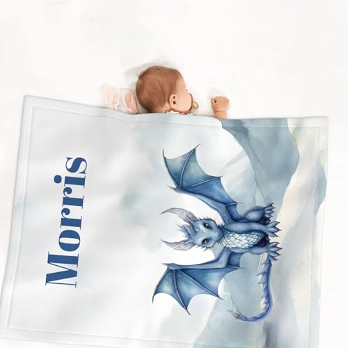 Personalized Dragon Baby Crib Bedding Set, Custom Name 3 Piece Nursery Blanket, Fitted Sheet, Pillowcase, 32.5cm 2 Product: Munific Custom Baby Crib Bedding Sets, 3 Piece Cute Dragon Personalized Name Baby Bedding Set, Soft Blanket, Fitted Sheet, Pillowcase for Infant Newborn Nursery Bedding Gift for Boys Girls