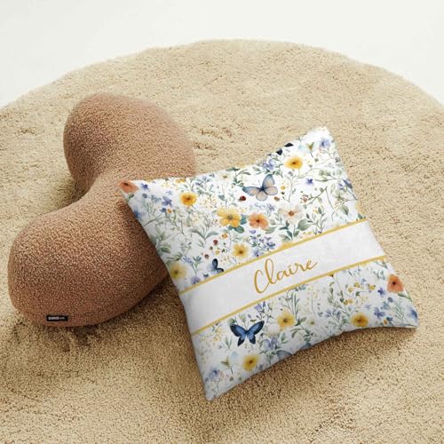 Personalized Baby Crib Bedding Set, Floral Butterfly Baby Girl Nursery Set, 3 Piece Flannel, 20.5cm 3 Product: Munific Custom Baby Crib Bedding Sets, 3 Piece Floral Butterfly Personalized Name Baby Bedding Set, Soft Blanket, Fitted Sheet, Pillowcase for Infant Newborn Nursery Bedding Gift for Girls
