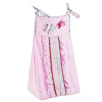 Pink Butterfly Nursery Crib Bedding Set, 8 Piece Cotton Baby Girl Bedding, Embroidered Floral, 28 x 52cm 1 Product: MUTZOBIIBY 8 PCs Cotton Butterfly Nursery Crib Bedding Set Pink Embroidery Butterfly Baby Girl Cot Bedding Set Quilt /2 Fitted Sheet/Diaper Storage Bag/Window Valance/Wall Decor, 28 X 52