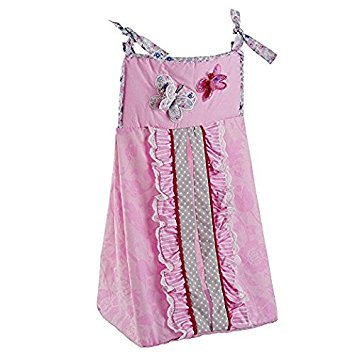 Pink 3D Butterfly Nursery Crib Bedding Set, 7 Piece Cotton Baby Bedding, 28 x 52 in 1 Product: MUTZOBIIBY Pink 3D Butterfly Nursery Crib Bedding Set 7-Piece Cotton Butterfly Themed Baby Girl Cot Bedding Set Quilt/Fitted Sheet x2 /Diaper Stacker/Wall Decor x 3, 28'' X 52''
