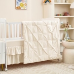 Product: NacoMoco 3-Piece Crib Bedding Set for Girls Boys - Ultra Soft & Skin Friendly Baby Bedding Crib Set Includes Crib Comforter, Sheet & Skirt (Light Beige)