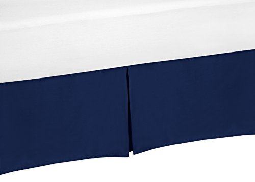 Navy Blue Crib Bed Skirt for Baby Bedding Sets - Crib Bedding Sets Product: Navy Blue Crib Bed Skirt for Baby Bedding Sets