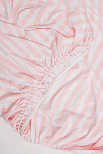 Product: NODNAL CO. 3 Fitted Pink Mini Crib Pack n Play Playard Portable Crib Sheets Set - 100% Oeko-TEX Cotton Baby Girl Nursery Bedding - Chevron, Polka Dot, & Stripe Travel Pack and Play Playpen Sheet
