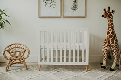 Product: NODNAL CO. 3 Fitted Pink Mini Crib Pack n Play Playard Portable Crib Sheets Set - 100% Oeko-TEX Cotton Baby Girl Nursery Bedding - Chevron, Polka Dot, & Stripe Travel Pack and Play Playpen Sheet