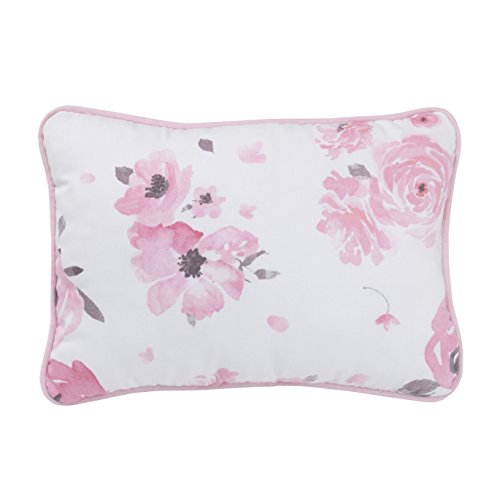 NOJO Dreamer Watercolor Floral Nursery Crib Bedding Set, Rose Pink White, 8 Piece, Cotton Sateen, 36x45in 7 Product: NOJO Dreamer Watercolor Floral 8 Piece Nursery Crib Bedding Set, Rose/Pink/White