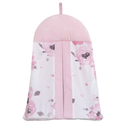 NOJO Dreamer Watercolor Floral Nursery Crib Bedding Set, Rose Pink White, 8 Piece, Cotton Sateen, 36x45in 19 Product: NOJO Dreamer Watercolor Floral 8 Piece Nursery Crib Bedding Set, Rose/Pink/White