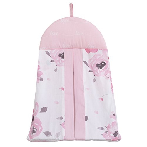 NOJO Dreamer Watercolor Floral Nursery Crib Bedding Set, Rose Pink White, 8 Piece, Cotton Sateen, 36x45in 9 Product: NOJO Dreamer Watercolor Floral 8 Piece Nursery Crib Bedding Set, Rose/Pink/White