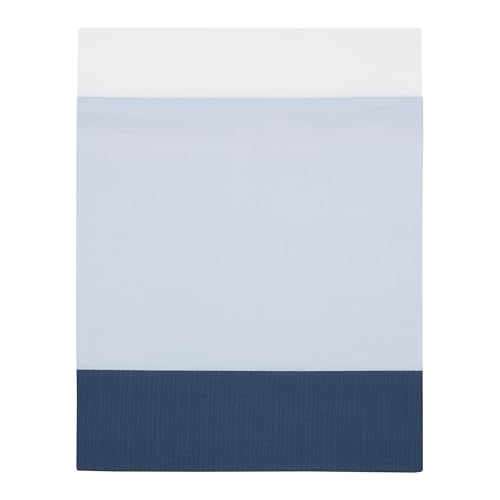 Product: NoJo Explore Dream Discover Light Blue, Navy, Gray and Coral Ocean 4 Piece Nursery Crib Bedding Set - Comforter, 100% Cotton Fitted Crib Sheet, Crib Skirt and Nursery Organizer