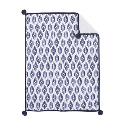 NoJo Indigo Hues Elephant Crib Bedding Set, Blue White 4 Piece Nursery Set, Comforter, Cotton Sheet, 36x45in 12 Product: NoJo Indigo Hues Blue and White Elephant 4 Piece Nursery Crib Bedding Set - Comforter, 100% Cotton Fitted Crib Sheet, Dust Ruffle, Super Soft Baby Blanket