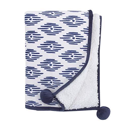 NoJo Indigo Hues Elephant Crib Bedding Set, Blue White 4 Piece Nursery Set, Comforter, Cotton Sheet, 36x45in 4 Product: NoJo Indigo Hues Blue and White Elephant 4 Piece Nursery Crib Bedding Set - Comforter, 100% Cotton Fitted Crib Sheet, Dust Ruffle, Super Soft Baby Blanket
