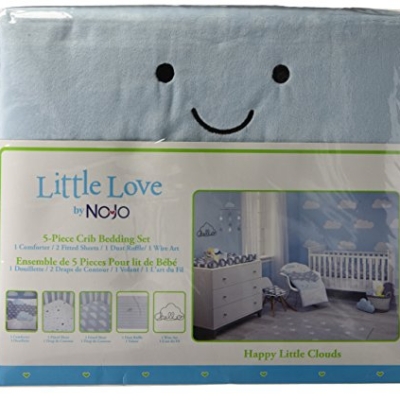 Product: NoJo Little Love 5 Piece Comforter Set, Happy Little Clouds