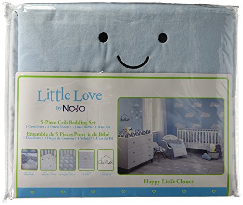 Product: NoJo Little Love 5 Piece Comforter Set, Happy Little Clouds