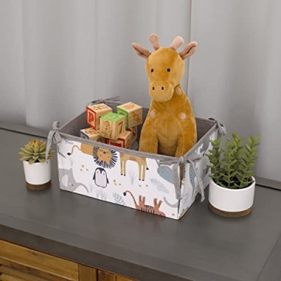 Product: NoJo Zoo Animals White and Gray 4 Pc Crib Bedding Set