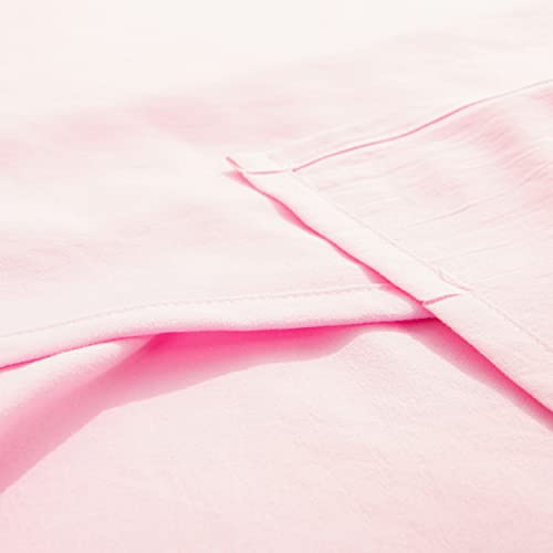Product: NTBAY Toddler Bedding Set - 4 Piece Soft and Breathable Crib Bedding Set for Boys and Girls, Includes Quilted Comforter, Fitted Sheet, Flat Top Sheet and Envelope Pillowcase, Pink